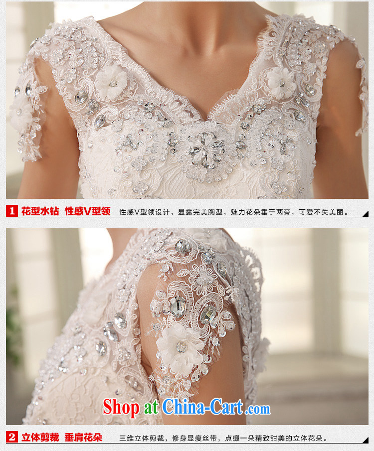 wedding dresses 2015 new white long-tail a Field shoulder bride Korean version Deluxe Water drilling lifting with the trailing white XL pictures, price, brand platters! Elections are good character, the national distribution, so why buy now enjoy more preferential! Health