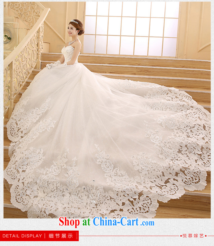 Bridal Suite 2015 new white long-tail bride Korean Deluxe Water drilling off the chest and tail white XL pictures, price, brand platters! Elections are good character, the national distribution, so why buy now enjoy more preferential! Health