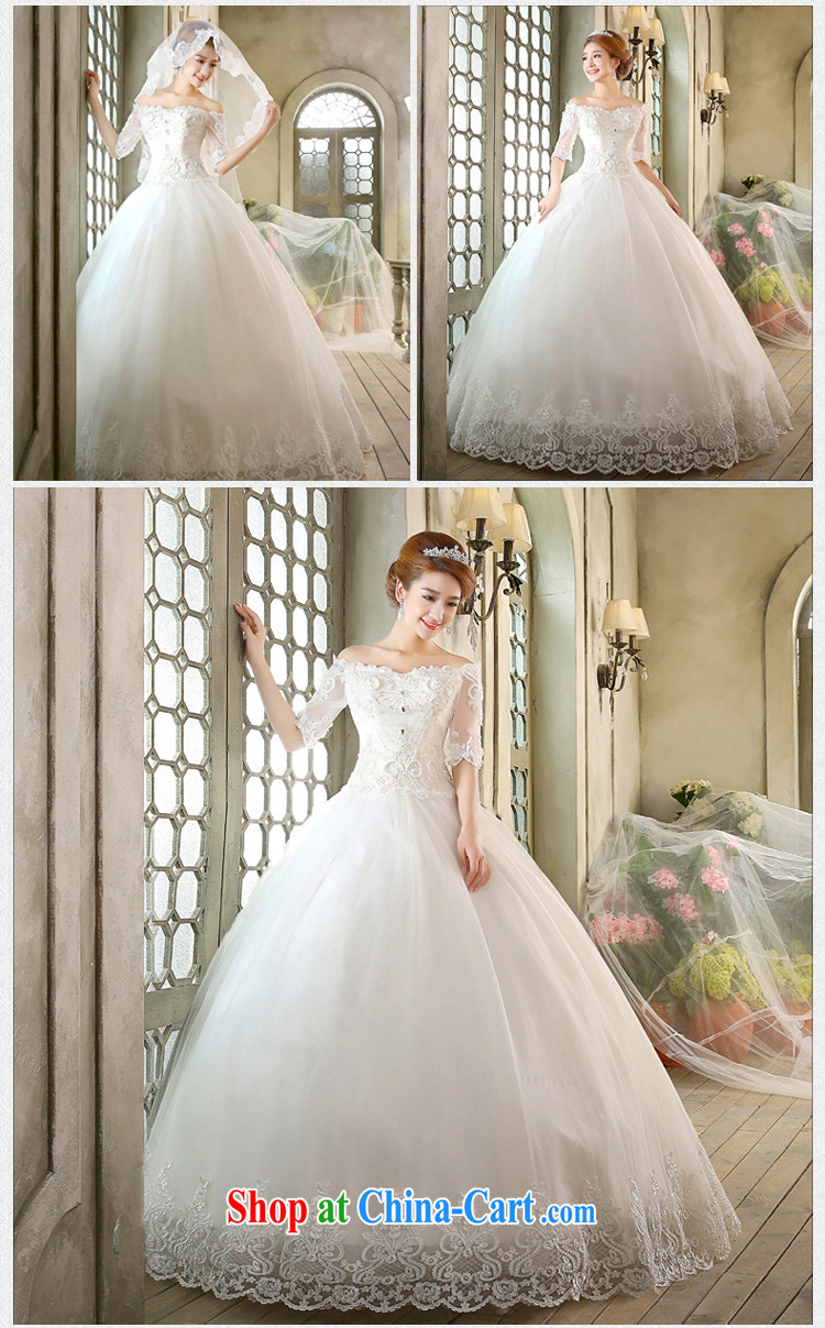 wedding dresses new 2015 Korean bridal white retro a shoulder style with wedding white L pictures, price, brand platters! Elections are good character, the national distribution, so why buy now enjoy more preferential! Health