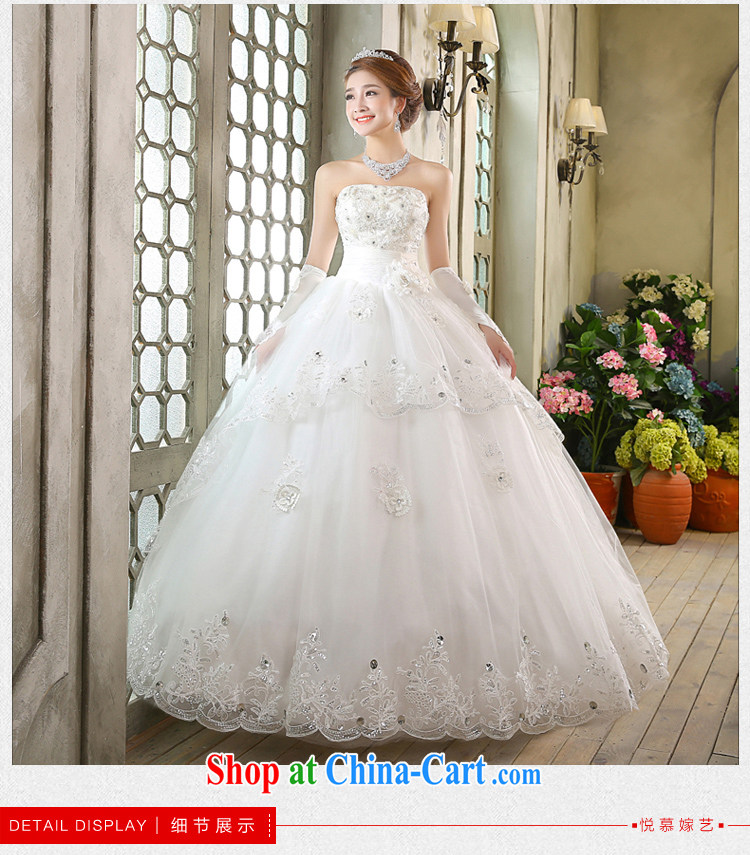 wedding dresses new 2015 Korean wiped chest white beauty graphics thin Princess with flowers white XL pictures, price, brand platters! Elections are good character, the national distribution, so why buy now enjoy more preferential! Health