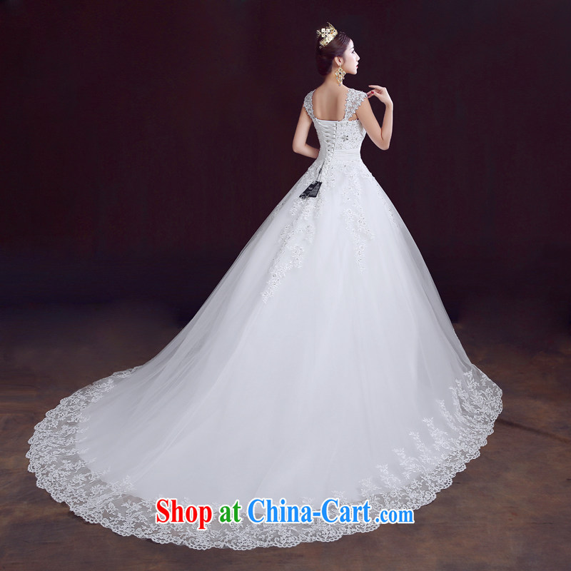 Dumping the married Yi wedding dresses summer 2015 new wedding shoulders with wedding wiped his chest a shoulder-tail wedding Korean version of the greater, cultivating graphics thin marriage wedding-tail, XXL, dumping the married Yi, on-line shopping