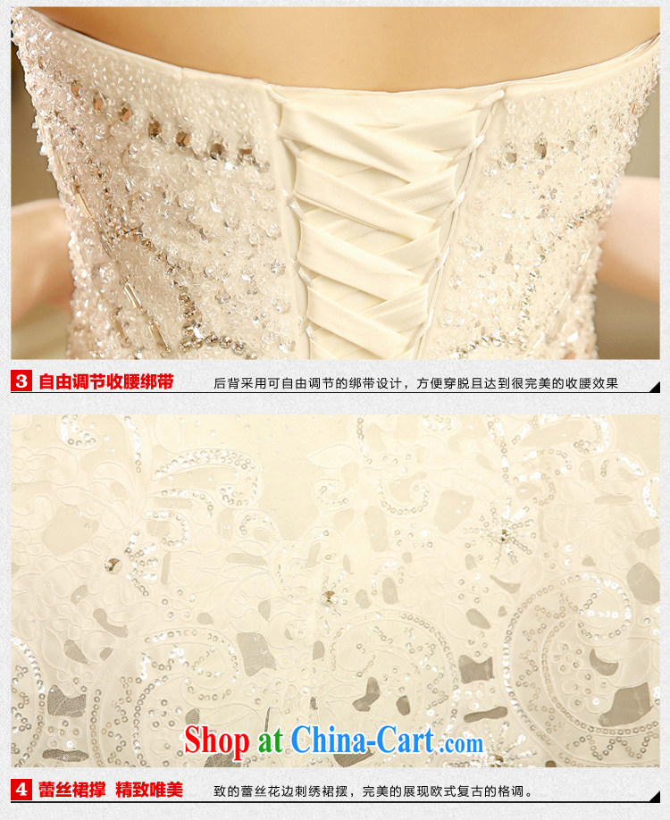 2015 Korean version of the new, bare chest graphics thin wedding dresses wiped his chest to drill with water drilling simple white XL pictures, price, brand platters! Elections are good character, the national distribution, so why buy now enjoy more preferential! Health