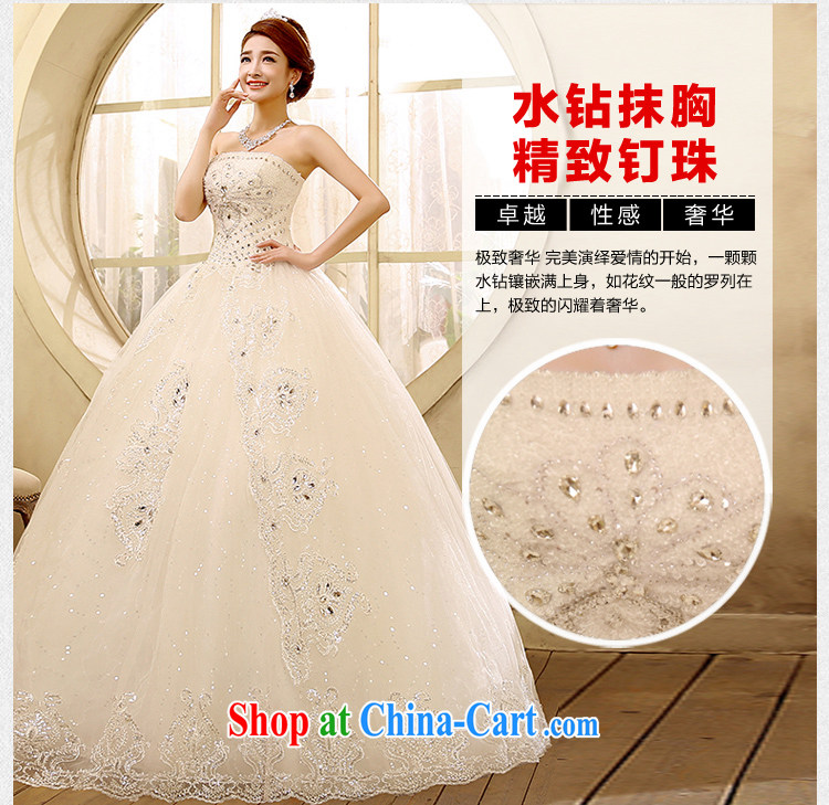 2015 new erase chest graphics thin wedding dresses simple Korean version with drill with drilling water white XL pictures, price, brand platters! Elections are good character, the national distribution, so why buy now enjoy more preferential! Health