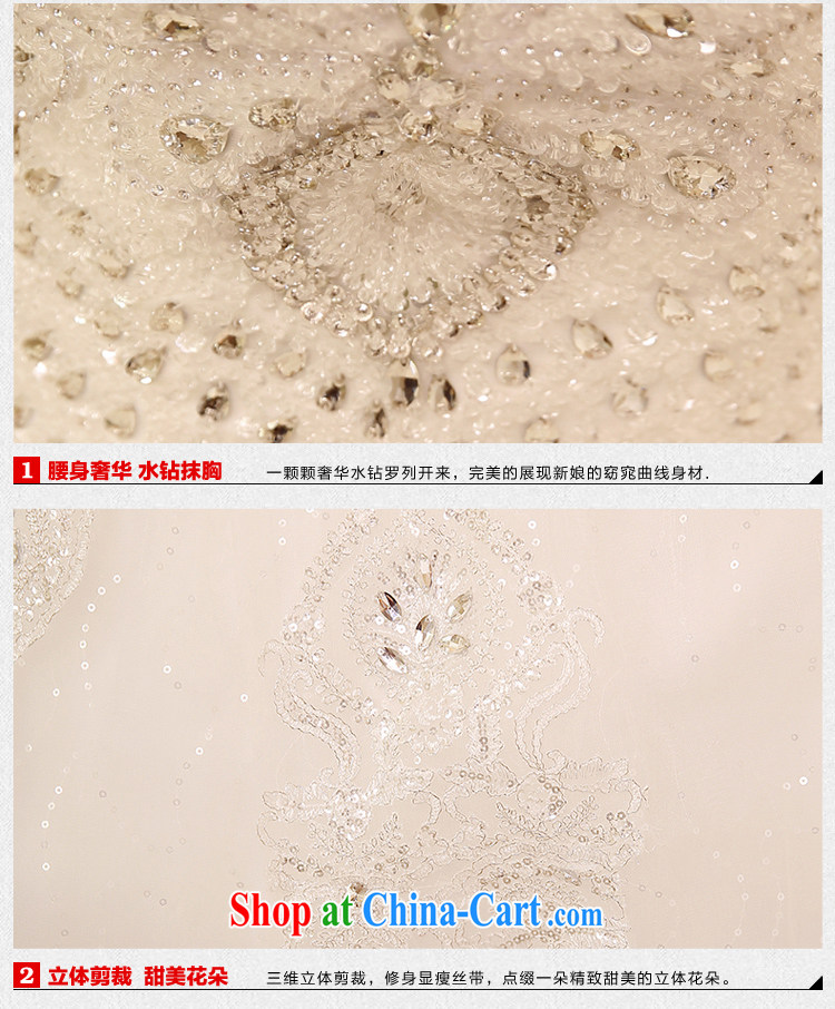 2015 new erase chest graphics thin wedding dresses simple Korean version with drill with drilling water white XL pictures, price, brand platters! Elections are good character, the national distribution, so why buy now enjoy more preferential! Health