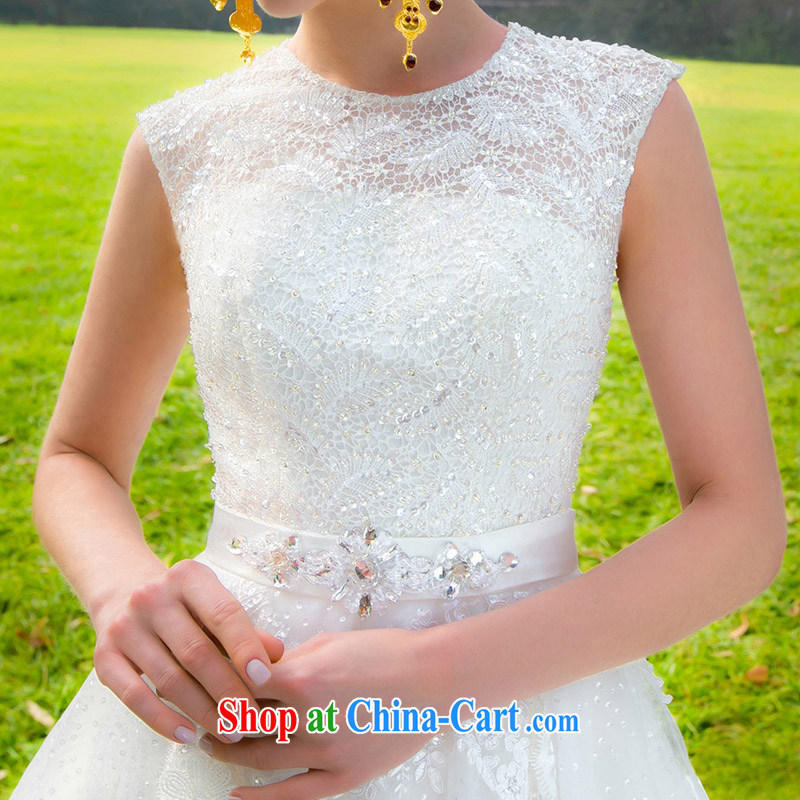 The bride's 2015 new lace-tail wedding stylish minimalist design luxury, drill A L 571, a bride, shopping on the Internet
