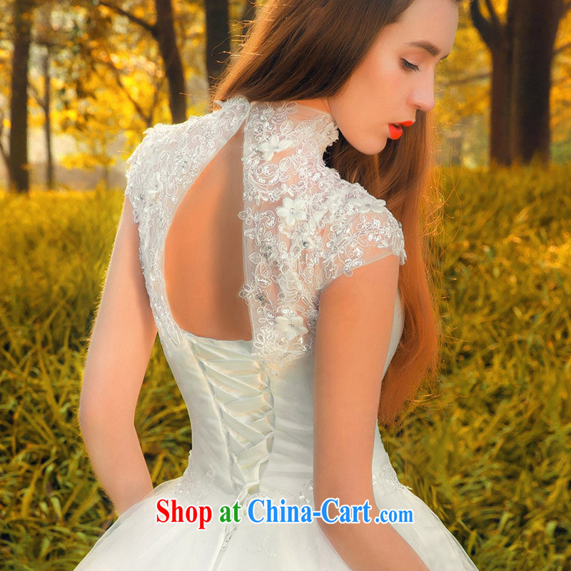 The bride's 2015 new wedding flower sweet shaggy wedding sexy Openwork lace wedding 542 L, a bride, shopping on the Internet