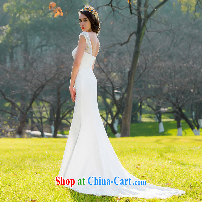 The bride's 2015 new lace crowsfoot Korean sweet Princess cultivating small tail wedding dresses 230 M, the bride, shopping on the Internet