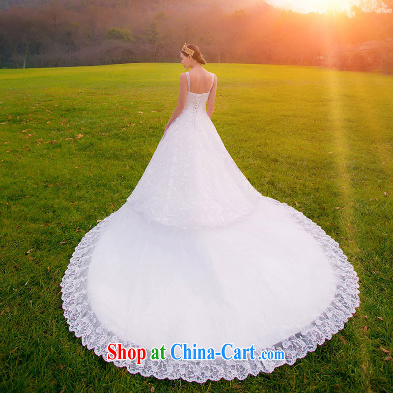 The bride's new 2015 Korean Princess Deluxe lace wedding dresses the Field shoulder Openwork design 874 with L paragraph, a bride, and, on-line shopping