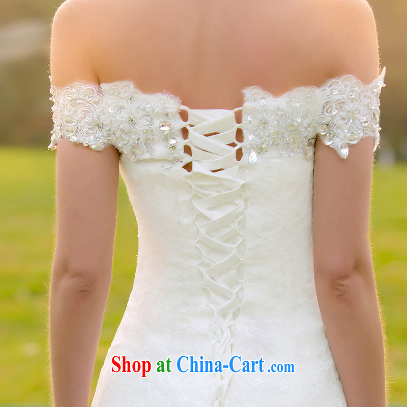 The bride's wedding dresses 2015 New Beauty crowsfoot lace wedding small trailing the Field shoulder 504 L, a bride, and shopping on the Internet