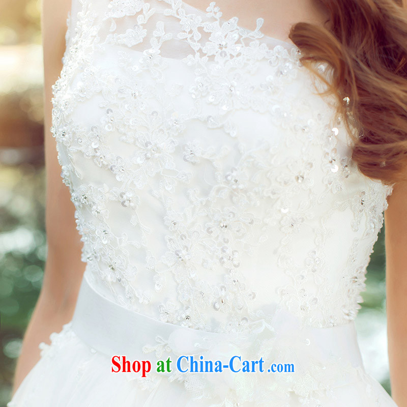 The bride 2015 stylish single shoulder wedding manual stereo shaggy Princess wedding romantic lace 578 L, the bride, shopping on the Internet