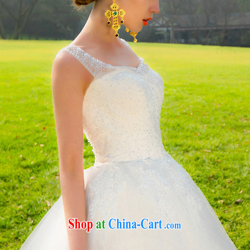 The bride's stylish and simple wedding 2015 new wedding Deluxe lace-tail 570 L, the bride, shopping on the Internet