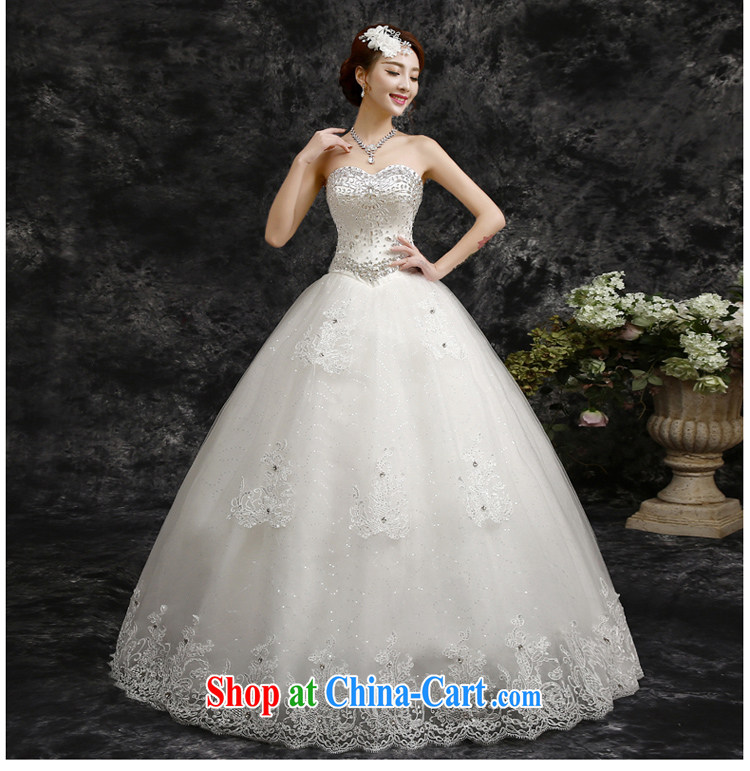 The beautiful 2015 spring and summer new erase chest Korean-style luxury with parquet drill wedding white XXL pictures, price, brand platters! Elections are good character, the national distribution, so why buy now enjoy more preferential! Health