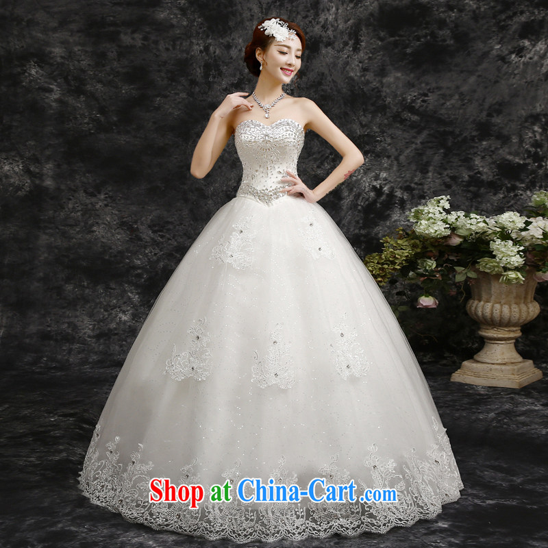 The beautiful 2015 spring and summer new erase chest Korean-style luxury with parquet drill wedding white XXL, beautiful, and shopping on the Internet