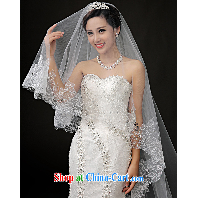 A good service is a 2015 new brides and legal wedding dresses and wedding dresses and Legal Extra-long 3M lace and yarn white, good service, and shopping on the Internet