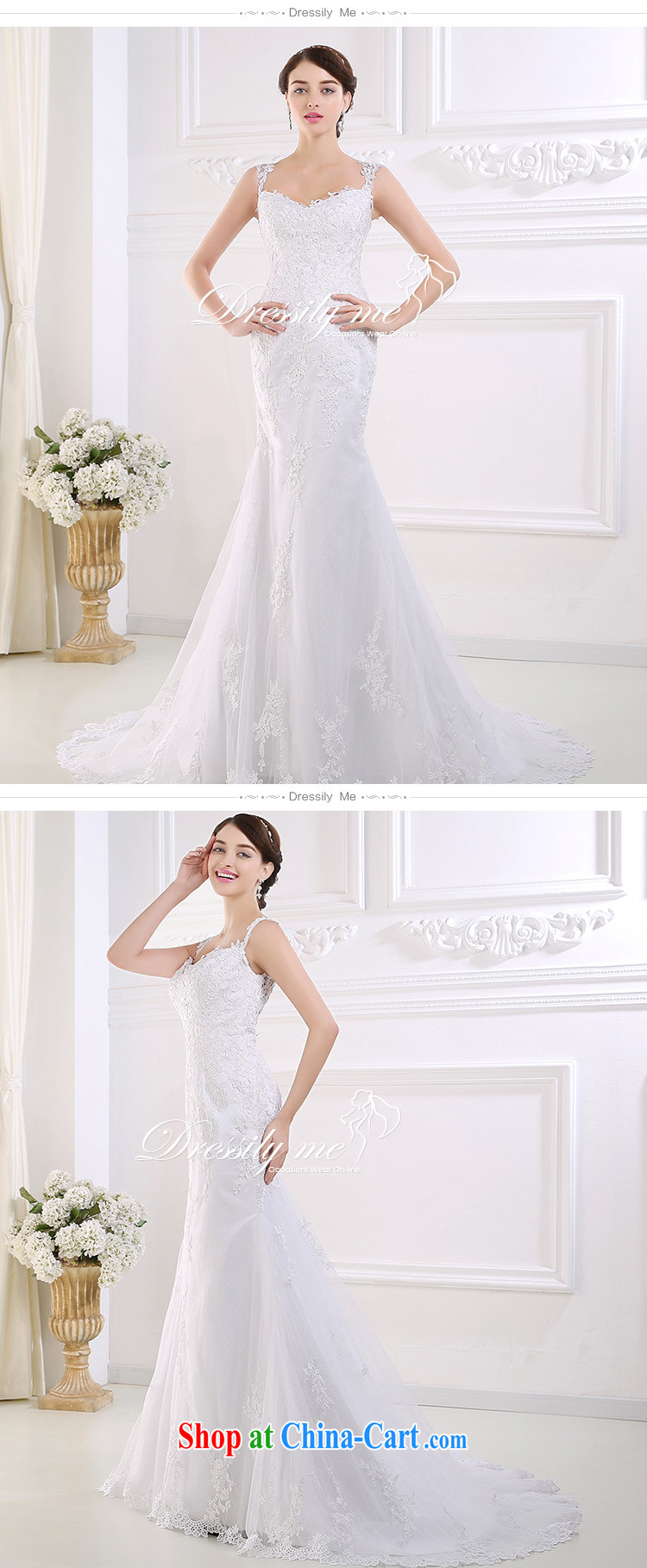 DressilyMe custom wedding - 2015 spring and summer lace straps fluoroscopy back at Merlion cultivating small-tail wedding sexy bridal dress White - out of stock 25 day shipping XL pictures, price, brand platters! Elections are good character, the national distribution, so why buy now enjoy more preferential! Health