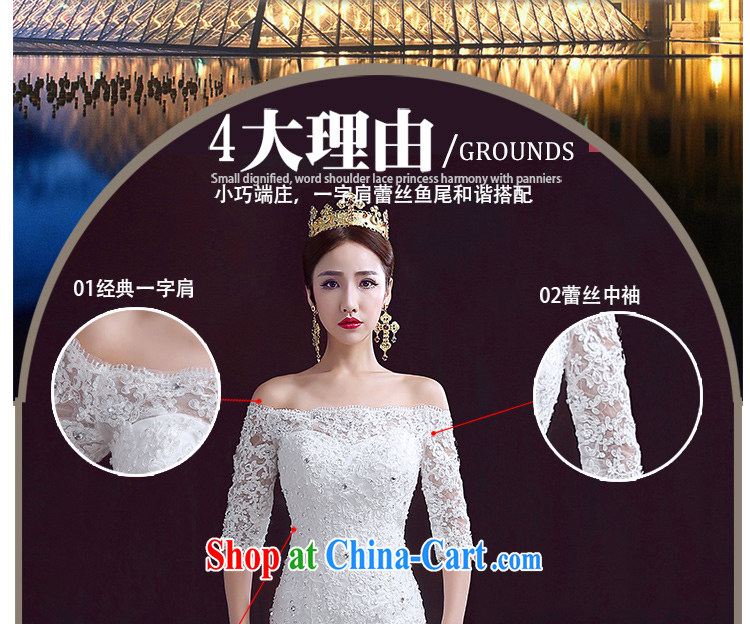 The married Yi wedding dresses 2015 new spring the Field shoulder crowsfoot wedding with packages and crowsfoot Sau San tie marriage wedding the Pearl White XL pictures, price, brand platters! Elections are good character, the national distribution, so why buy now enjoy more preferential! Health