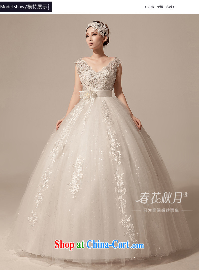 Blooming crazy pregnant wedding dresses high waist new 2015 spring bridal larger shoulders Korean-style thick mm video thin white XL pictures, price, brand platters! Elections are good character, the national distribution, so why buy now enjoy more preferential! Health