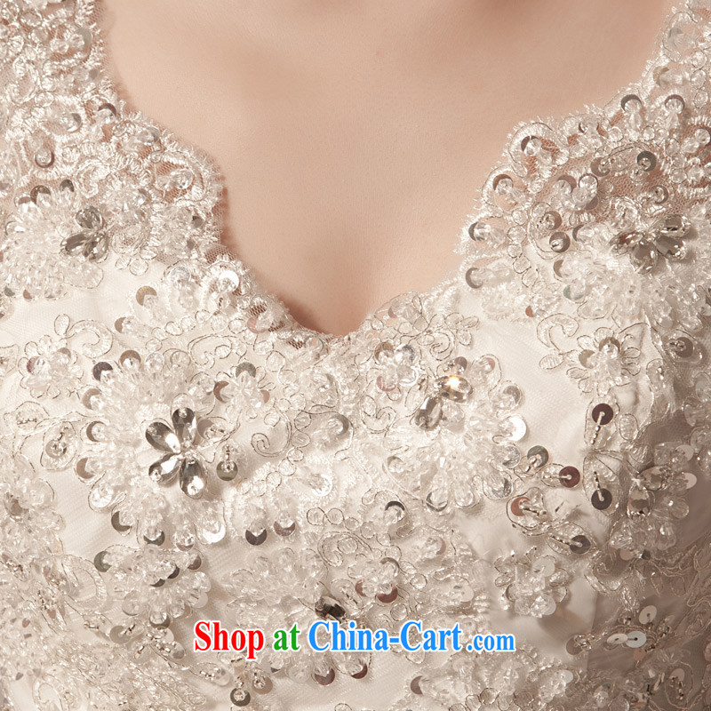 Blooming crazy pregnant women wedding dresses high-waist new 2015 spring bridal large, double-shoulder Korean-style thick mm video thin white XL, Blooming crazy (chunhuaqiuyue), shopping on the Internet