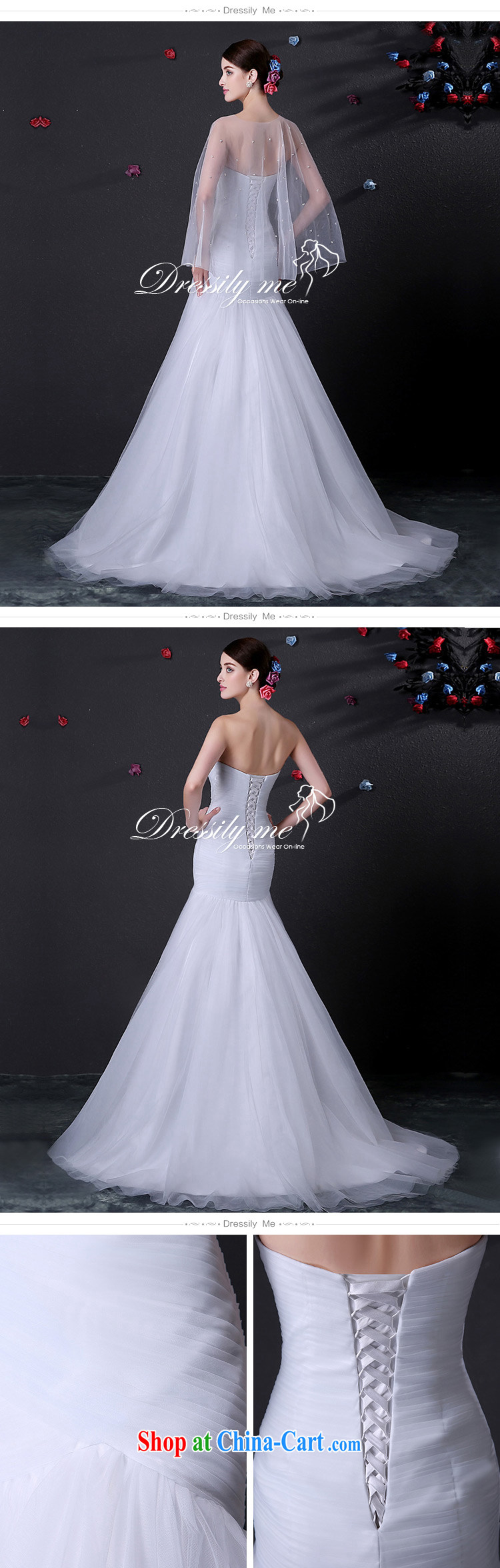 DressilyMe custom wedding dresses - 2015 spring and summer wiped his chest pressure hem package and cultivating crowsfoot with shawl wedding, waist straps small tail dress ivory - out of stock 25 Day Shipping XL pictures, price, brand platters! Elections are good character, the national distribution, so why buy now enjoy more preferential! Health