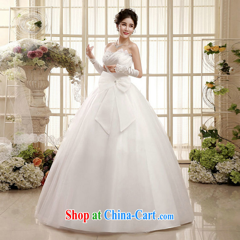 There are optimized color Kingfisher wedding dresses spring 2015 new Korean version wiped his chest marriages with Princess shaggy dress lace tie-Xs, 2212 white XXL, optimize color swords into plowshares, and shopping on the Internet