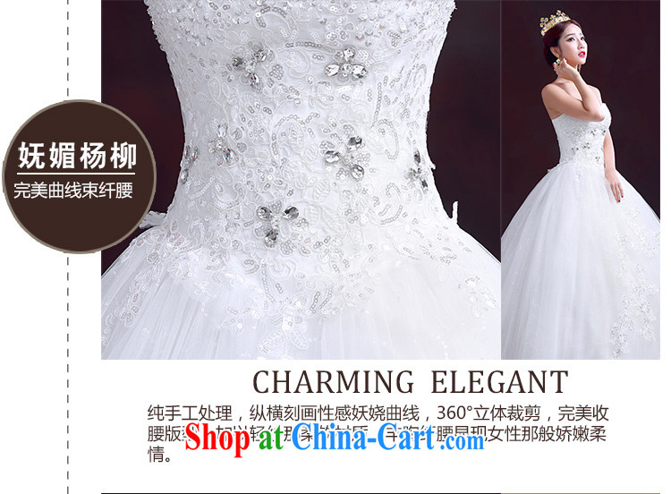 The married Yi 2015 new spring wedding dresses wiped his chest to tie, wedding wood drill white wedding video thin wedding white XXL pictures, price, brand platters! Elections are good character, the national distribution, so why buy now enjoy more preferential! Health