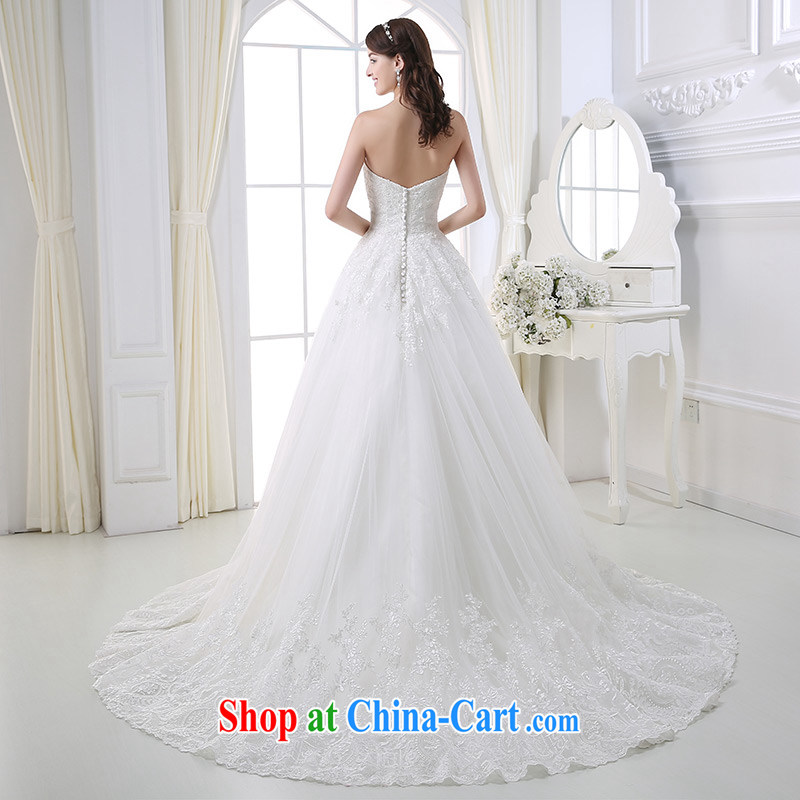 DressilyMe custom wedding - 2015 spring and summer wiped chest lace luxury shaggy wedding beauty zipper tail retro bridal wedding dresses ivory - out of stock 25 Day Shipping XL, DRESSILY ME OCCASIONS WEAR ON - LINE, shopping on the Internet