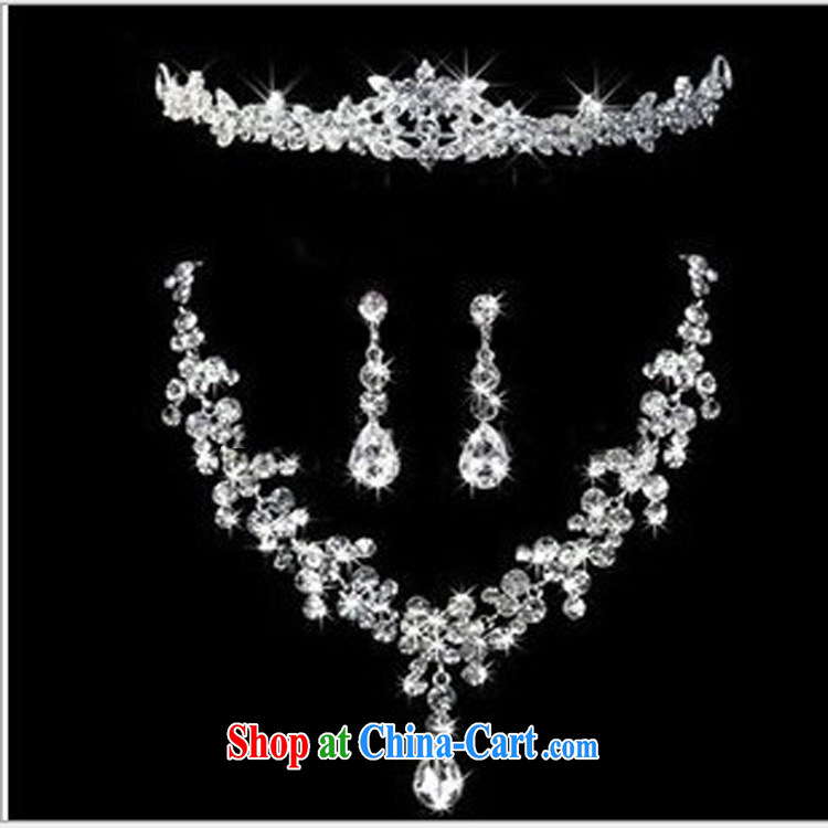 Korean-style Pearl water drilling bridal jewelry crown and ornaments necklace 3 piece wedding dresses accessories pictures, price, brand platters! Elections are good character, the national distribution, so why buy now enjoy more preferential! Health