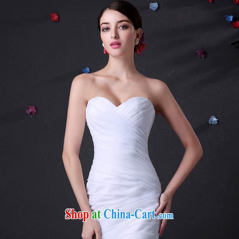 DressilyMe custom wedding - 2015 spring fashion the hem erase chest crowsfoot flouncing skirt wedding fashion tight straps and hem bridal gown ivory - out of stock 25 day shipping XL, DRESSILY ME OCCASIONS WEAR ON - LINE, shopping on the Internet