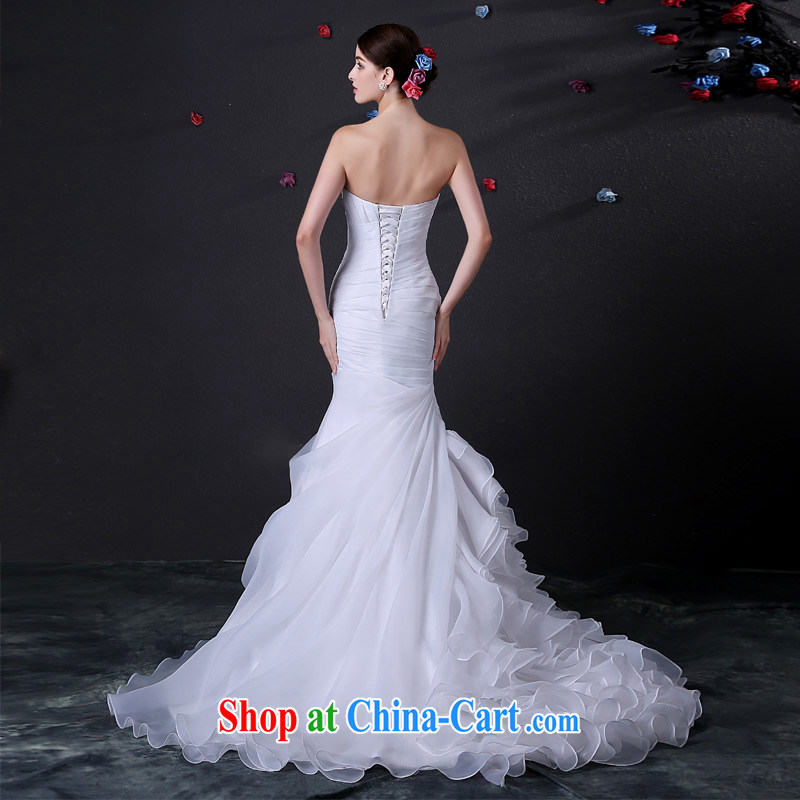 DressilyMe custom wedding - 2015 spring fashion the hem erase chest crowsfoot flouncing skirt wedding fashion tight straps and hem bridal gown ivory - out of stock 25 day shipping XL, DRESSILY ME OCCASIONS WEAR ON - LINE, shopping on the Internet