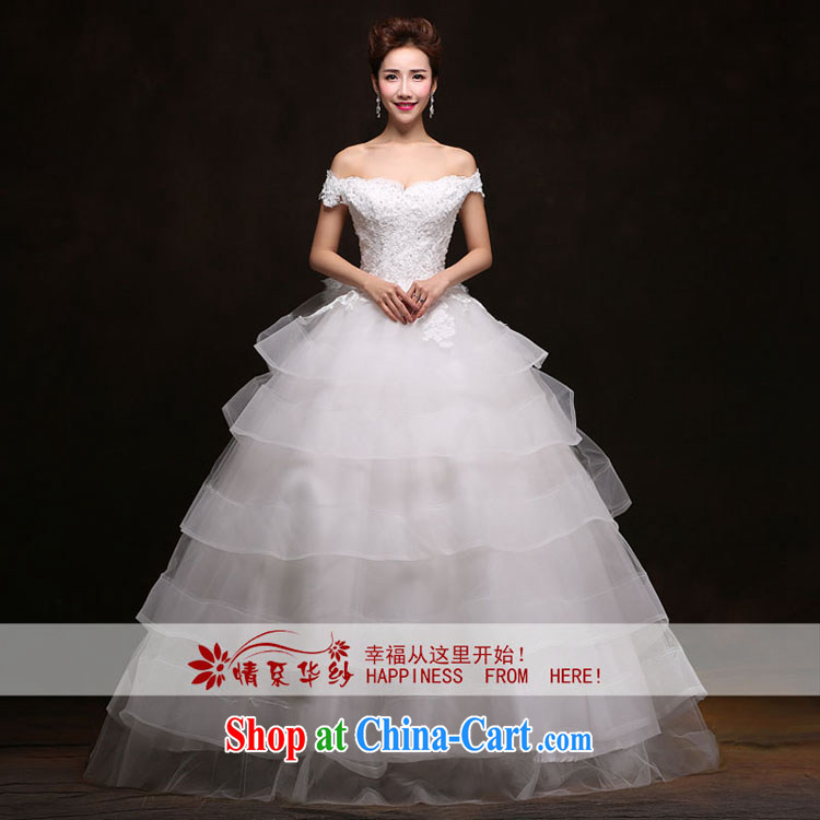 The china yarn wedding dresses and stylish new 2015 Korean version graphics thin with bridal wedding a shoulder Princess canopy white. size does not accept return pictures, price, brand platters! Elections are good character, the national distribution, so why buy now enjoy more preferential! Health