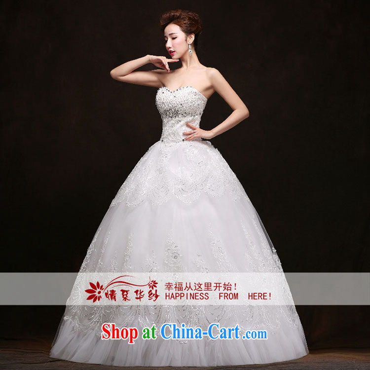 The china yarn wedding dresses new 2015 spring marriages beauty graphics thin Korean tie-in with bare chest white. size does not accept return pictures, price, brand platters! Elections are good character, the national distribution, so why buy now enjoy more preferential! Health