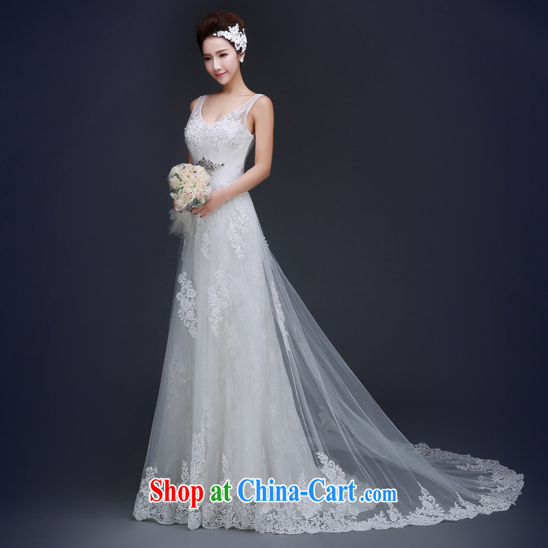 Jie MIA ultra graphics thin V collar straps with sexy shoulders with shaggy dress wedding white XXL, Jake Mia, and shopping on the Internet