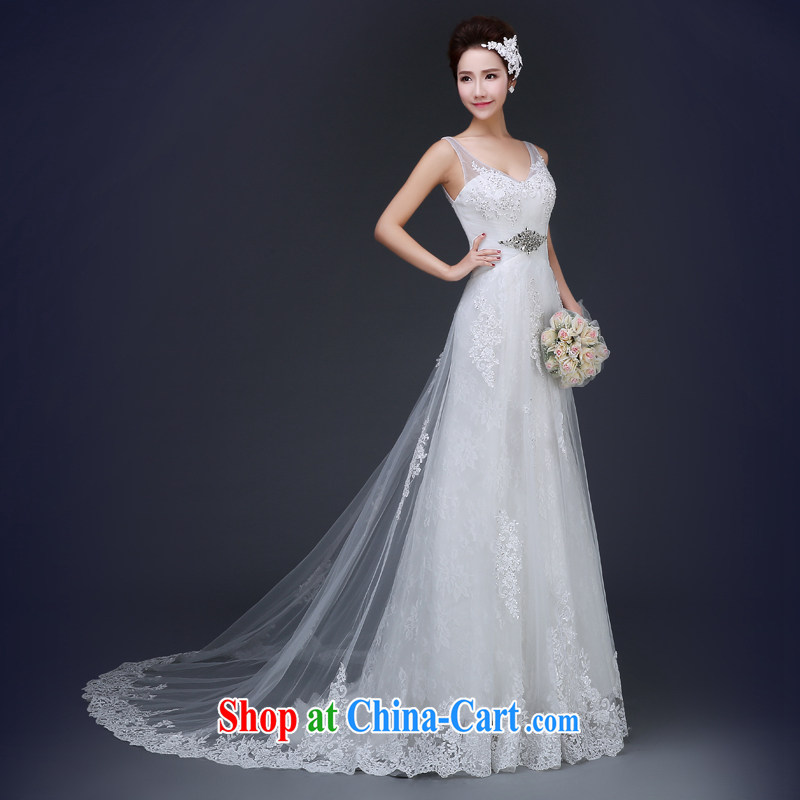 Jie MIA ultra graphics thin V collar straps with sexy shoulders with shaggy dress wedding white XXL, Jake Mia, and shopping on the Internet