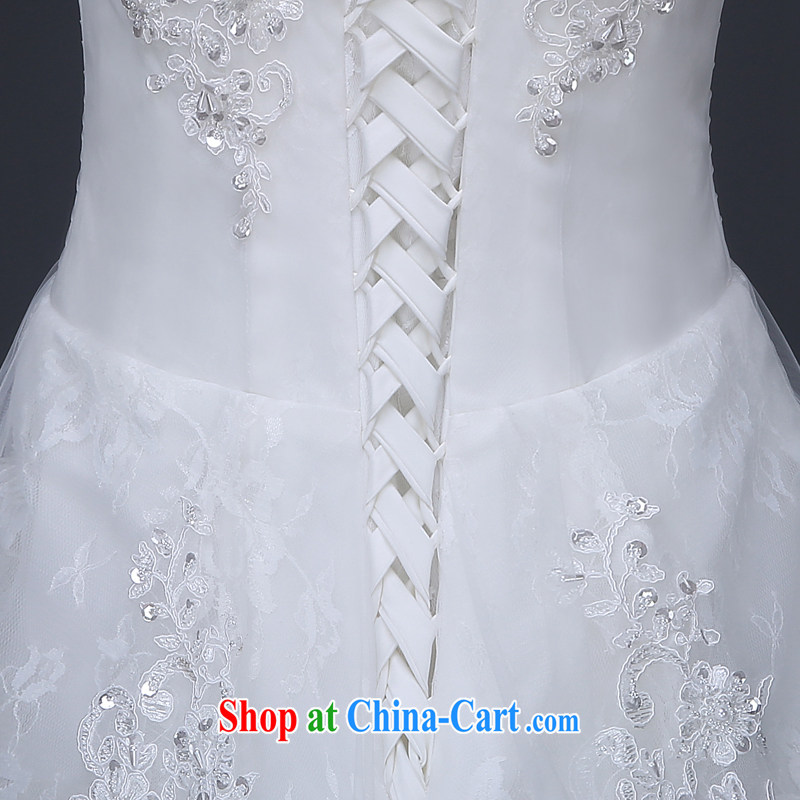 Jie MIA ultra graphics thin V collar straps with sexy shoulders with shaggy dress wedding white XXL, Jake Mia, and shopping on the Internet