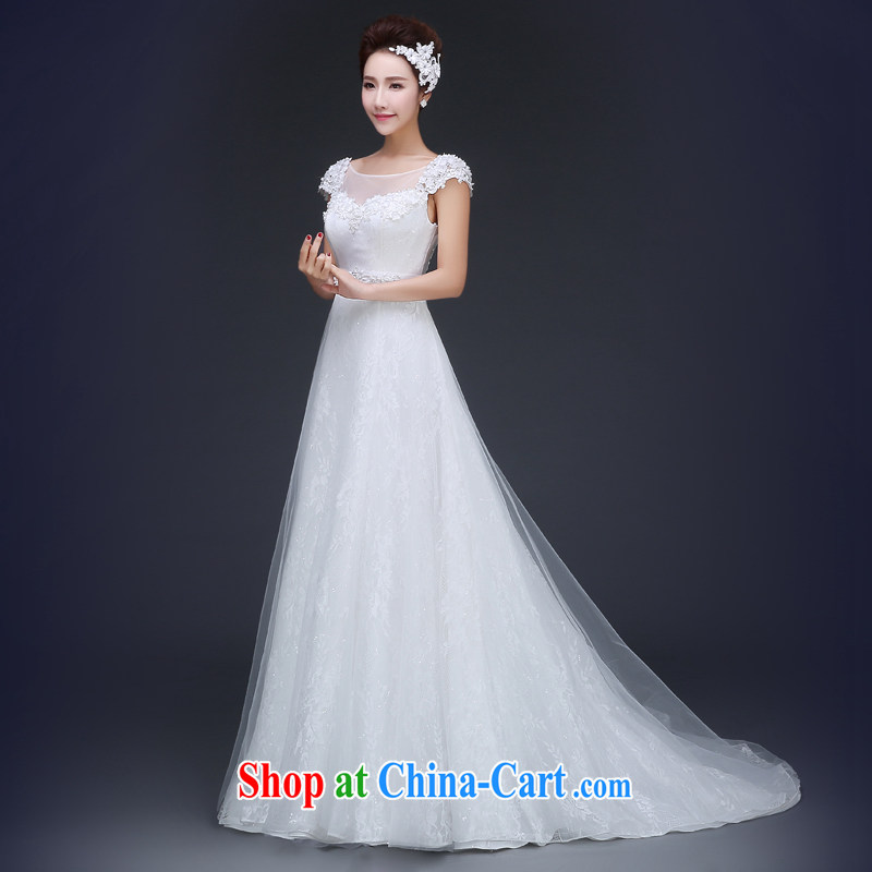 Jie MIA wedding dresses new 2015 bridal upscale custom tail pregnant wedding spring inserts drill white XXL, Jake Mia, and shopping on the Internet