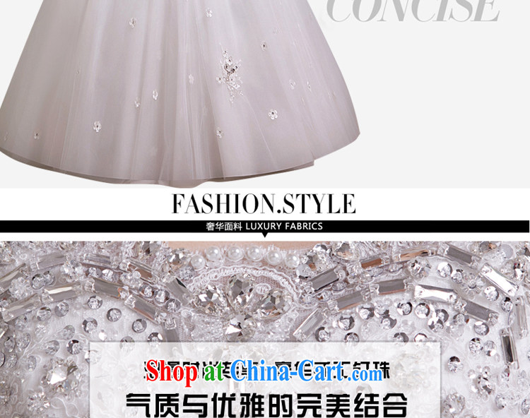 Blooming crazy bridal wedding dresses 2015 spring fashion with Korean version the code retro field shoulder graphics thin drill white XXL pictures, price, brand platters! Elections are good character, the national distribution, so why buy now enjoy more preferential! Health
