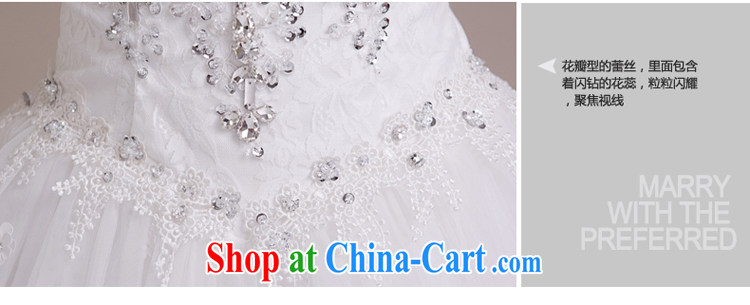 Blooming crazy bridal wedding dresses 2015 spring fashion with Korean version the code retro field shoulder graphics thin drill white XXL pictures, price, brand platters! Elections are good character, the national distribution, so why buy now enjoy more preferential! Health