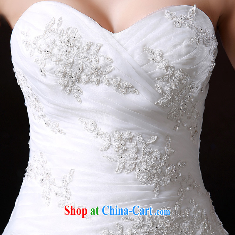 DressilyMe custom wedding - 2015 bare chest lace hem and shaggy Princess wedding tie-wrap-tail fashion bridal gown ivory - out of stock 25 Day Shipping XL, DRESSILY ME OCCASIONS WEAR ON - LINE, shopping on the Internet