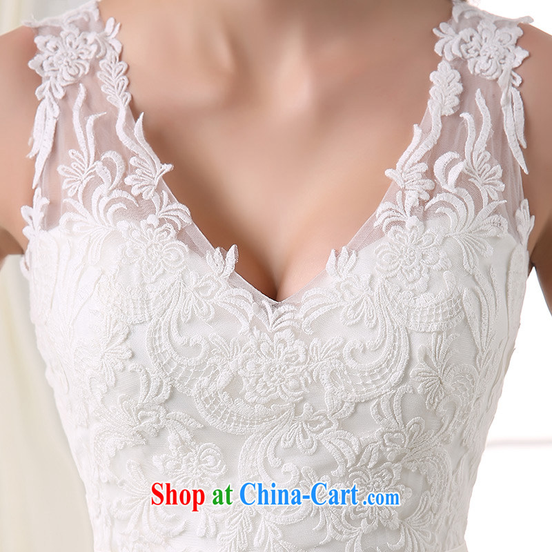 DressilyMe custom wedding - 2015 straps lace high waist Deep V for simple A Field dress wedding zipper fluoroscopy back bridal gown ivory - out of stock 25 Day Shipping XL, DRESSILY ME OCCASIONS WEAR ON - LINE, shopping on the Internet