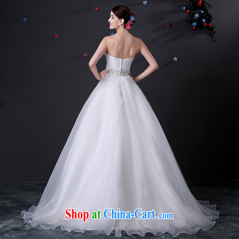 DressilyMe custom wedding - 2015 bare chest parquet drill lap the tail A field version wedding beauty zip simple bridal gown ivory - out of stock 25 Day Shipping XL, DRESSILY ME OCCASIONS WEAR ON - LINE, shopping on the Internet