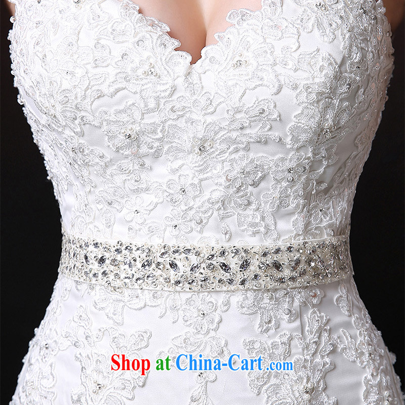 DressilyMe custom wedding - 2015 new erase chest parquet drill lace crowsfoot, Japan, and South Korea wedding dress lace-the-tail bridal wedding dresses ivory - out of stock 25 day shipping XL, DRESSILY ME OCCASIONS WEAR ON - LINE, shopping on the Interne