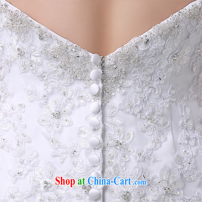 DressilyMe custom wedding - 2015 activities wiped her shawl chest lace inserts drill crowsfoot wedding luxury zipper back exposed tail bridal gown ivory - out of stock 25 day shipping XL, DRESSILY ME OCCASIONS WEAR ON - LINE, shopping on the Internet