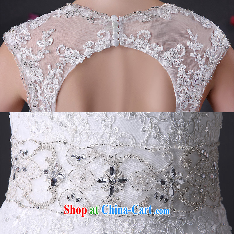 DressilyMe custom wedding - 2015 lace pack shoulder strap with wood drill wiped his chest A Field dress wedding tail zipper back exposed bridal gown White - out of stock 25 Day Shipping XL, DRESSILY ME OCCASIONS WEAR ON - LINE, shopping on the Internet