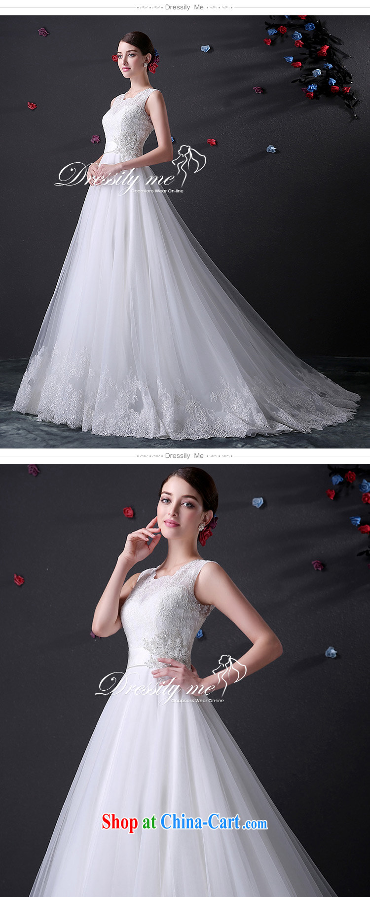 DressilyMe custom wedding - 2015 lace shoulder straps, waist lace shaggy Princess wedding zipper lace back tail bridal gown ivory - out of stock 25 Day Shipping XL pictures, price, brand platters! Elections are good character, the national distribution, so why buy now enjoy more preferential! Health
