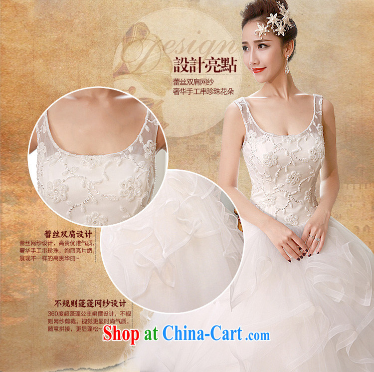 Honeymoon bridal 2015 spring female inserts drill Pearl lace Princess-waist graphics thin with shoulders wedding white XL pictures, price, brand platters! Elections are good character, the national distribution, so why buy now enjoy more preferential! Health