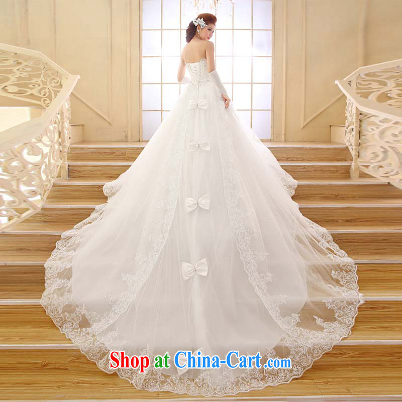 Optimize Philip Wong 2015 new Korean long-tail erase chest lace-tail wedding HS 001 XXL, optimize, and shopping on the Internet