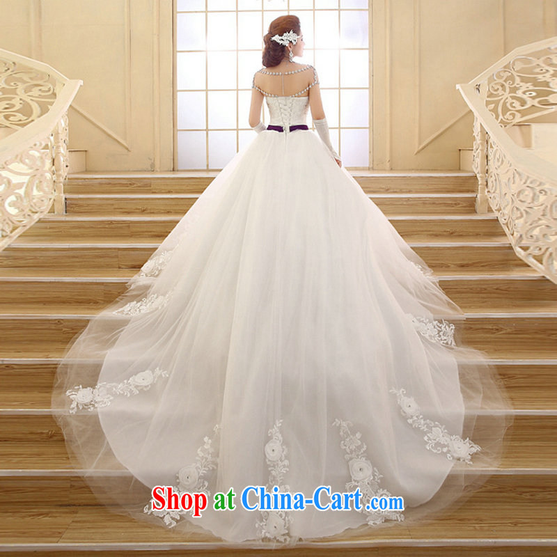 Optimize video 2015 new Korean word for shoulder chest bare tail beauty wedding dresses HS 002 XXL, optimize, and shopping on the Internet