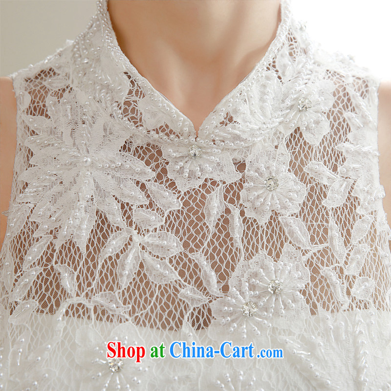 Honeymoon bridal 2015 spring female graphics thin retro lace Pearl wedding and align them to package shoulder wedding white XL, Honeymoon bridal, shopping on the Internet