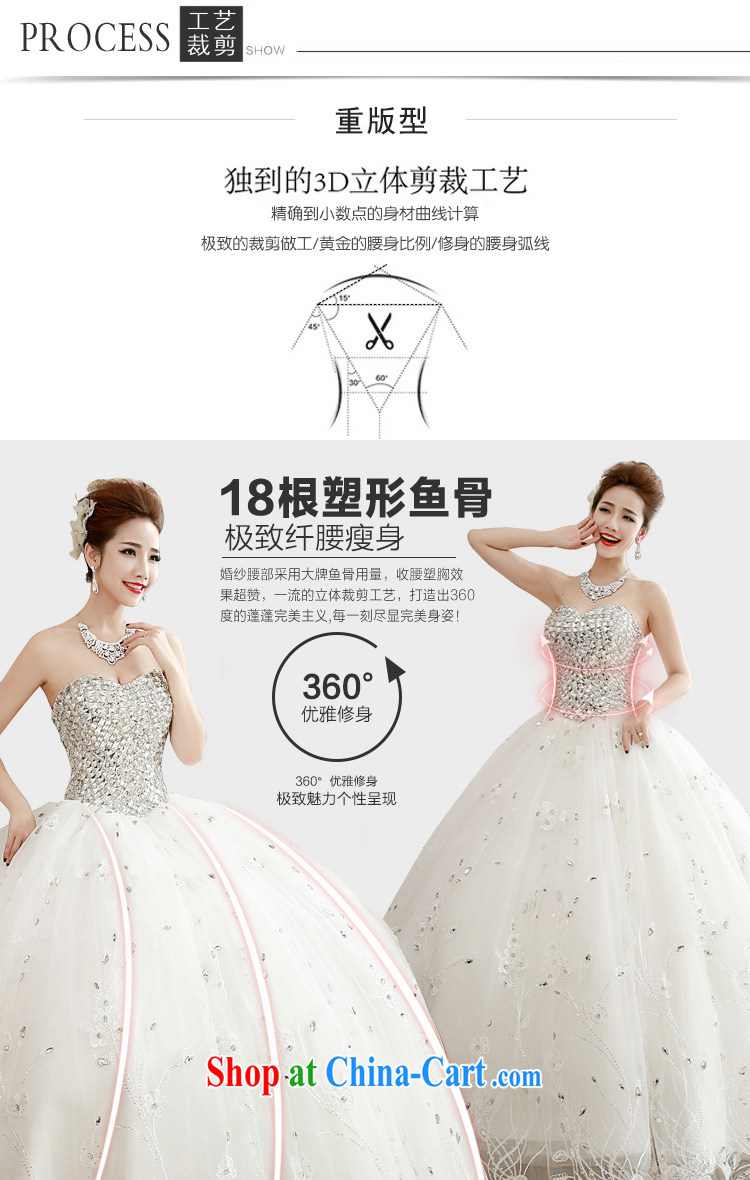 Honeymoon bride spring 2015 new female inserts drill video thin smears chest wedding dresses with white Princess XL pictures, price, brand platters! Elections are good character, the national distribution, so why buy now enjoy more preferential! Health