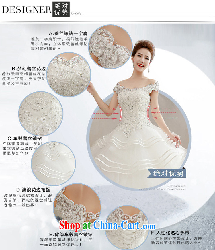 Honeymoon bridal 2015 spring female Korean lace inserts drill Princess shaggy field shoulder wedding dresses with white XL pictures, price, brand platters! Elections are good character, the national distribution, so why buy now enjoy more preferential! Health